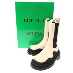 未使用BOTTEGA VENETA タイヤ アンクル チェルシーブーツ 35 白 - メルカリ