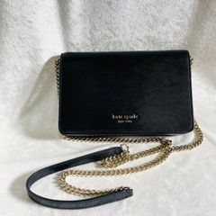 katespade ショルダーバッグ 2way クラッチバッグ 牛革 チェーン 