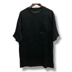 CIRCOLO 1901 チルコロ クルーネック 半袖Tシャツ ポケット さらり ポケT  薄手 トップス ブラック サイズS メンズ 夏 ゴーゴー古着マルイファミリー溝口店 35 有B9592