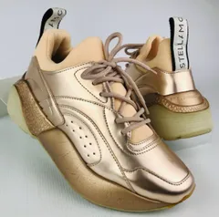 STELLA McCARTNEY★ステラマッカートニー・エクリプス レディース レザー切替し ブランドロゴプル オーバーサイズソール スニーカー(37)イタリア製 ブランド レディース靴 カジュアルシューズ