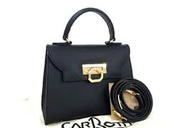 新品レザー黒ブラックトートバッグゴールドETTE carbotti定価52000 レザー 黒ブラックトートバッグゴールドETTE carbotti 定価52000