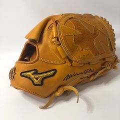 ミズノプロ 軟式グラブ 投手用 オレンジ オイル入り 美品