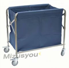 折りたたみ式 業務用未使用ランドリーカート 折りたたみ式 ランドリーワゴン リネンワゴン 折りたたんで収納できる