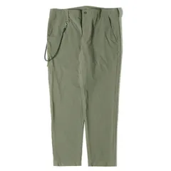 美品 UNIFORM EXPERIMENT ユニフォームエクスペリメント パンツ コード付き ストレッチ ソフトシェル テーパードパンツ STRETCH POPLIN SIDE POCKET TAPERED PANTS 20SS カーキ 1 ブランドのサムネイル
