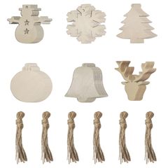 『人気商品』クリスマス オーナメント 木製 60個セット 雪の結晶 雪だるま トナカイ ベル 木材チップ スライス ペンダント クリスマスツリー オーナメント 北欧 クリスマス 飾り 装飾 ギフトタグ 麻紐付き