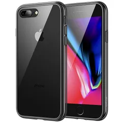 JEDirect iPhone7 Plus iPhone8 Plus ケース バンパー 衝撃吸収 傷つけ防止 (ブラック) 1