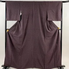 美品 人間国宝 六谷梅軒落款 正絹 着物“技ありの竹に笹”江戸小紋訪問着A+30 特選 小紋 江戸小紋 着物 中古 正絹 袷 カジュアル 人間国宝 六谷梅軒