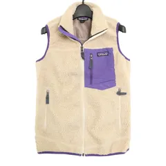 patagonia パタゴニア Retro-X レトロX フリースベスト アウトドア アイボリー（レディース XS）中古 古着 A4551