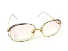 ChristianDior クリスチャンディオール 度入り サングラス メガネ 眼鏡 レディース ゴールド系 DK1304
