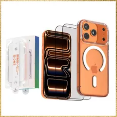 ☆彡送料無料でお届け☆彡Size:iPhone 17 Pro Max用 WiseeLAB iPhone 17 Pro Max対応ケース magsafe対応 クリア ガラスフィルム2枚付き 耐衝撃 黄変防止 高耐久性 マグネット搭載スマホケース ワイヤレス充電対