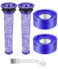 V7 V8 SV10 SV10D SV10K SV11 HH11 掃除機 用 フィルター 掃除機フィルター ダイソン 互換フィルター プレフィルター * 2個 ポストモーターフィルター *2個 互換品 水洗いOK 非純正品