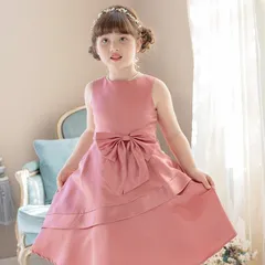 【ローズ】上品ふんわりマットサテンドレス TAK キッズ キャサリンコテージ