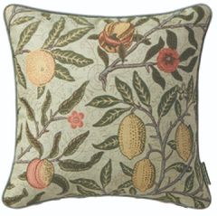 背当クッションカバー : ウィリアム・モリス William Morris フルーツ Fruit (LL1729) 45×45cm