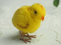 送料無料★シュタイフ★Woolen Chick 6㎝ 完品★ぽんぽんヒヨコ★Steiff
