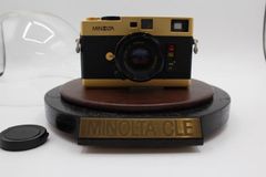＜＜展示用台座付き！！＞＞【展示美品】MINOLTA ミノルタ CLE GOLD LIMITED CLEクラブ発足記念モデル M-ROKKOR 40mm F2 ゴールド #LE2025453