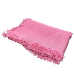 ASAUCE MELER アソースメレ リネンストール くすみピンク セール】【ASAUCE MELER/アソースメレ】 ベルギーリネンフリンジ