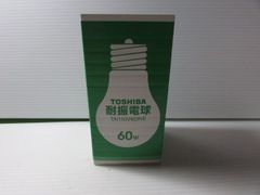 M0321【未使用品】希少 TOSHIBA 耐震電球 TAI110V60WE 110V60W 60ワット形  口金E26 1個