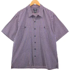 古着 00年代 ラルフローレン Ralph Lauren POLO JEANS COMPANY チェック柄 半袖 オープンカラー コットンシャツ ボックスシャツ/eaa550538