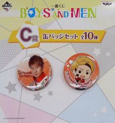 [중고] 배지 핀즈(남성) 츠지모토 타츠키 캔 배지 세트(2개 세트) [이치반 쿠지 BOYS AND MEN] C상