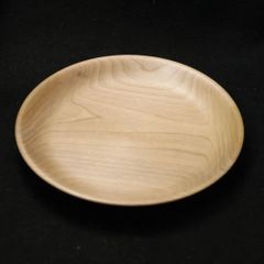 木の器　木の皿　木工作品　朴の木　直径18.2センチ