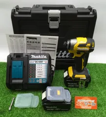 【領収書発行可】★Makita/マキタ 18v充電式インパクトドライバ TD173DGXFY[フレッシュイエロー/Fresh Yellow] [ITBPH07VTW85][エコツール笠寺店]のサムネイル