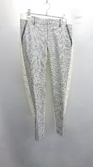 ◇ Θ qualite カリテ 前後素材違い テーパードパンツ サイズ 1 ホワイト系 レディース E  【1411280045565】