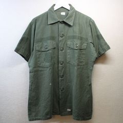 リアルマッコイズ ヘリンボーン ワークシャツ 半袖シャツ グレー 17