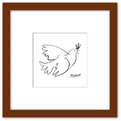 【美品】ピカソ　鳩の絵　陶器　壁掛け　卓上　2way 美品】ピカソ 鳩の絵 陶器 壁掛け 卓上 2way