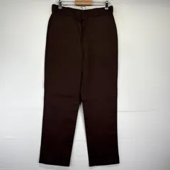 80s USA製 Dickies チビタグ ブラウン ワークパンツ 32-30 80's Dickies Brown Work Pants W34 80年代 ディッキーズ