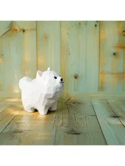 木彫りのコーギー親子の置物 木彫りのコーギー ポメ ミニチュア