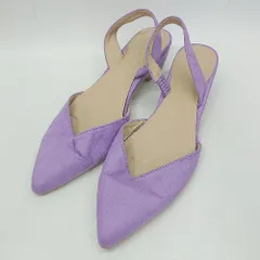 ◇ Θ BEAMS HEART ビームス ハート 無地柄23.5 パンプスシューズ サイズM パープル系 レディース E  【1507280011973】