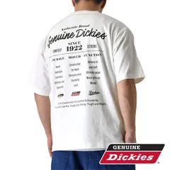 GENUINE Dickies 半袖Tシャツ 《09ホワイト》新品 未使用 ディッキーズ メンズ 天竺 バックプリント アメカジ【B2G】【メール便2】ファッション メンズ M L XL 夏