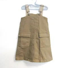 プティマイン サロペット ジャンパースカート ボトムス 未使用品 ベビー 女の子用 Mサイズ ベージュ petit main