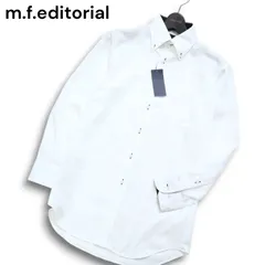 未使用★ m.f.editorial タカキュー 通年 長袖 ボタンダウン チェック シャツ ワイシャツ Sz.M メンズ ビジカジ