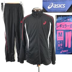美品★asics/アシックス★ジャージ/上下セットアップ【メンズM/黒/black】ジャケット/パンツ/スポーツウェア/サッカー/ゴルフ/jumper◆BJ066-c