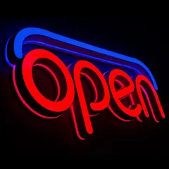 ネオン管 ガス充填管 OPEN オープン ネオン管 ガス充填管 OPEN オープン B - メルカリ