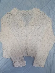 Lois CRAYON レース 手編みかぎ針編み カーディガン