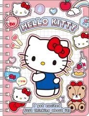 【新品】ノート・メモ帳 ハローキティ B6リングノート ペタペタステッカーズ 「サンリオキャラクターズ」