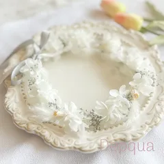 ~platinum white~ 花冠　ベビー　花かんむり　キッズ