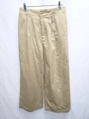 ◇ Θ SENSE OF PLACE by URBAN RESEARCH バックリボン　タック　ワイド チノ　パンツ サイズ38 ベージュ レディース P  【1409250017902】