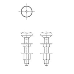 【メール便対応】TOTO　密結ボルト　【品番：TS516DS】