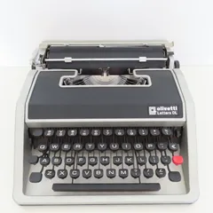 事務・店舗用品完動品　olivetti Lettera DL　タイプライター　トリコロール