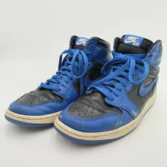 NIKE AIR JORDAN 1 RETRO HIGH OG ナイキ エア ジョーダン 1 レトロ ハイ 27.5cm ハイカットスニーカー 青 黒 ブルー ブラック メンズ G-8-8