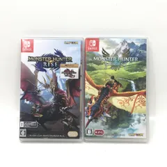 01w-2186 〇 モンスターハンターライズ モンスターハンター ストーリーズ2 破滅の翼 スイッチソフト switch 動作確認済み 【中古品】
