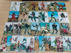 aca253  31種 セット まとめ 仮面ライダー カード アマダ AMADA 1996 サイクロン 仮面ライダーV3 スーパー