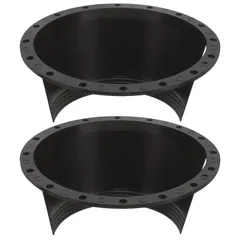 人気  GLEAVI 2個 スピーカーリング交換 スピーカー用スペーサーリング スピーカーアダプター 自動スピーカースペーサー 車のスピーカーの防水カバー トランペット ホーンカバー ホーン音 付属品