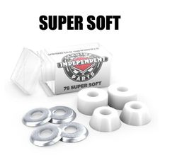 インディペンデントブッシュスーパーソフト INDEPENDENT BUSHING STANDARD CYLINDER SUPER SOFT78AWHITE スケートボードプッシュ スケボープッシュ　トラックブッシュ