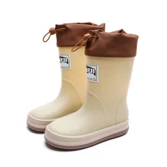 ☆ Bタイプ×アイボリー ☆ 20cm ☆ キッズ レインブーツ レインブーツ キッズ ショートブーツ 長靴 レイン ブーツ レインシューズ 雨具 子ども靴 子供靴 軽量 軽い 滑りにくい 防滑 歩きやすい 防水 子供 こども 子ども 男の子 男児