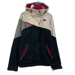 The north face ジップアップ ナイロン ジャケット S レディース ホワイト マウンテンパーカー アウトドア 古着卸 アメリカ仕入 a608-6207