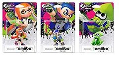 [중고]amiibo 스플라툰 전 3종 세트 걸 보이 오징어 ggw725x
